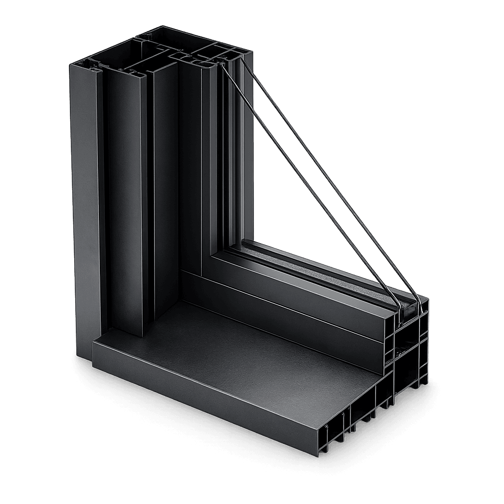 Slim frame aluminum replacement window for modern Denver homes — Well Defined Window Co.